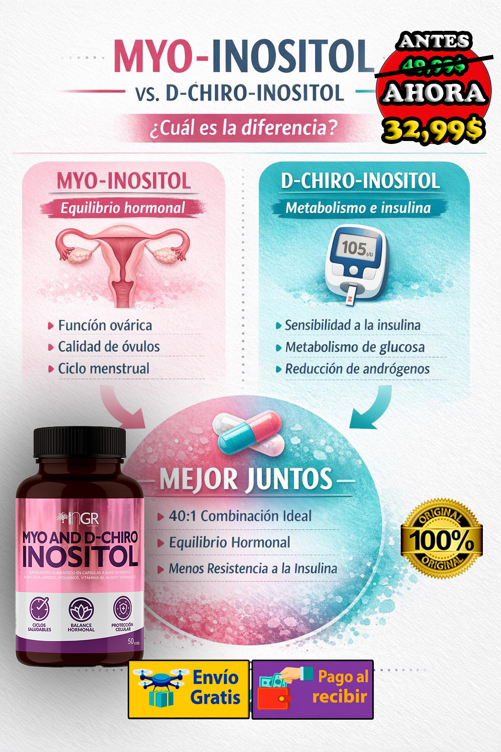 ¿Sientes que algo en tu cuerpo cambió… y no sabes por qué? 🥺 Recupera tu equilibrio hormonal hoy ✨